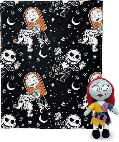 Nightmare Before Christmas Silk Touch with Hugger, Sally Frights, 50 x 40 inches Toys