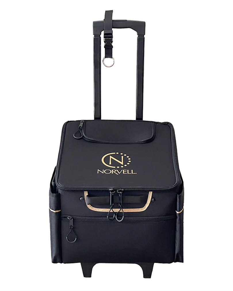 Norvell Pro Travel Bag - Black w/Gold - PinkPro Beauty Supply