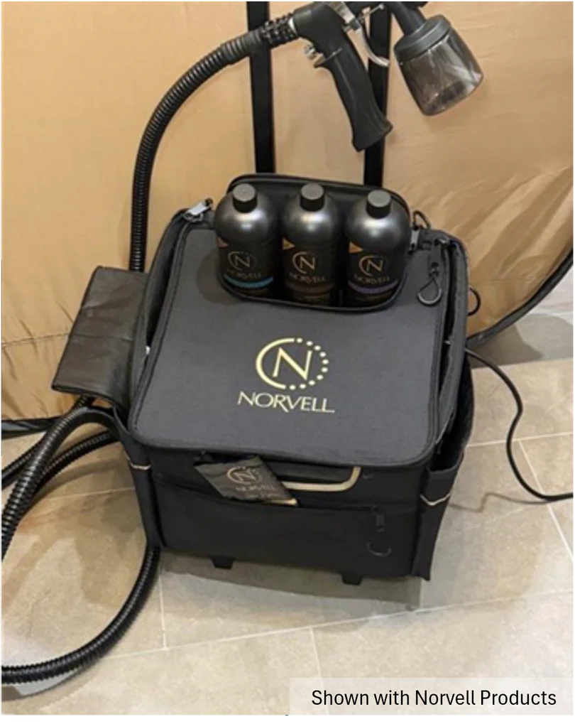 Norvell Pro Travel Bag - Black w/Gold - PinkPro Beauty Supply