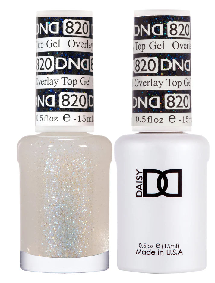 DND DC Duo Gel Overlay Glitter Gel Topcoat #820 DND