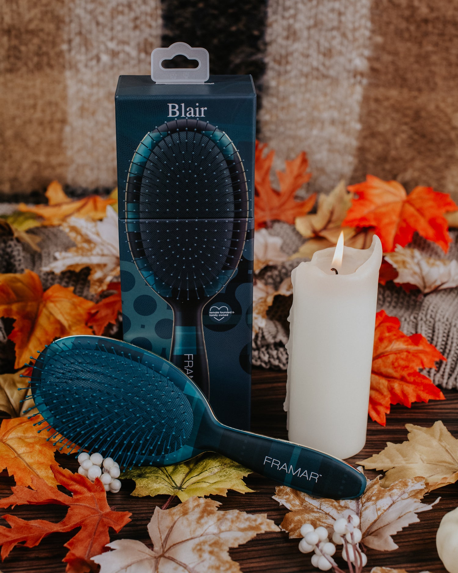 Framar Plaid Hair Day Detangle Brush Blair