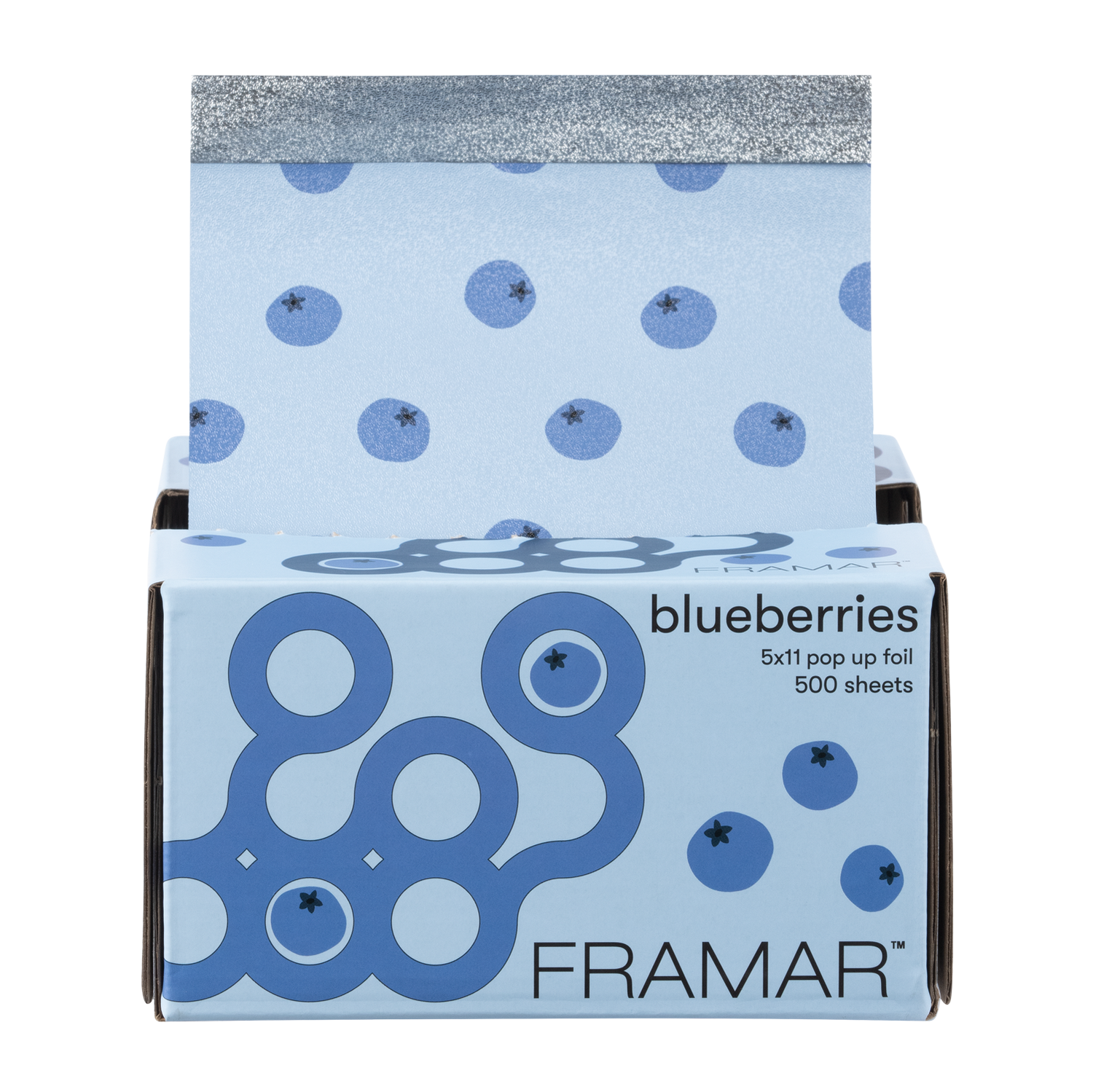Framar Blueberries 5x11 Pop Up Foil - 500 Count