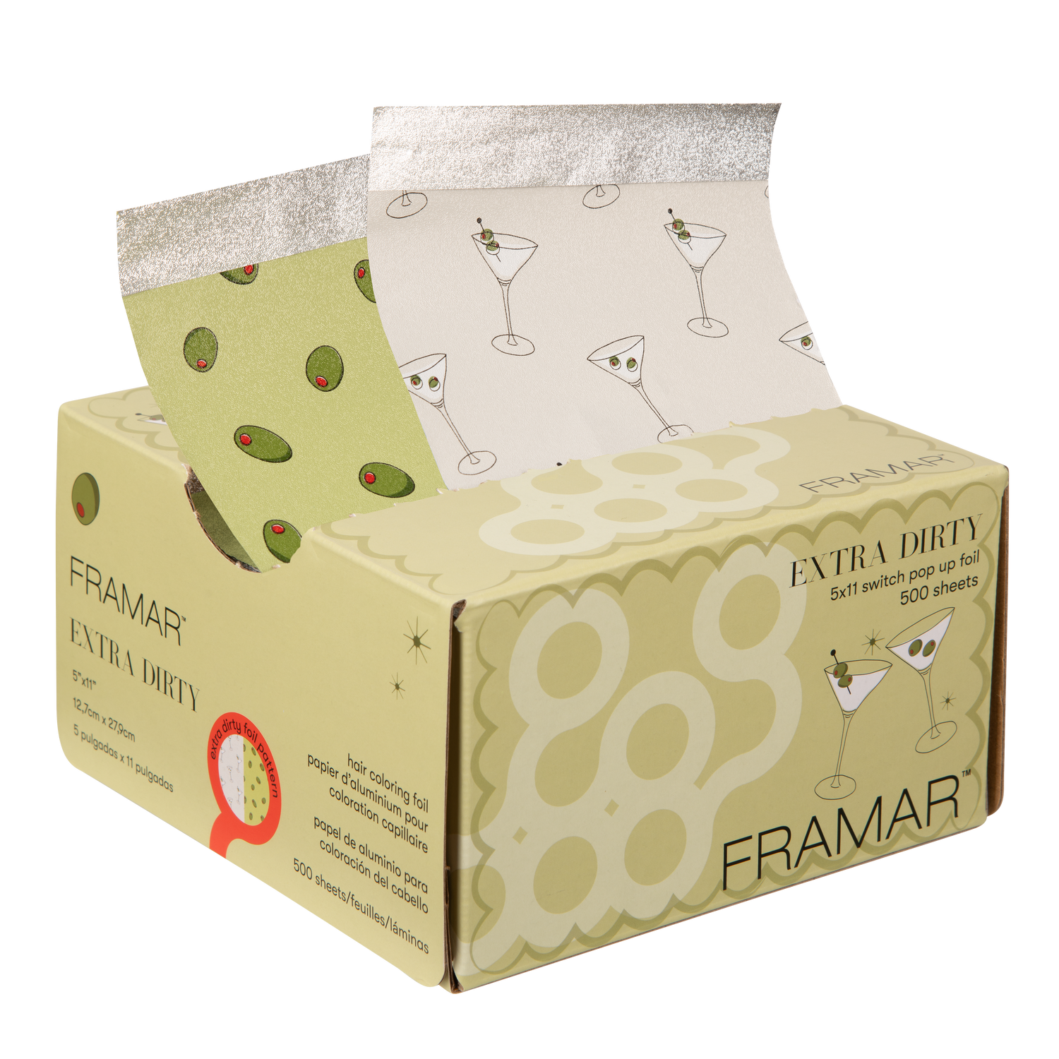 Framar Extra Dirty Pop-Up Foils - 500 Count