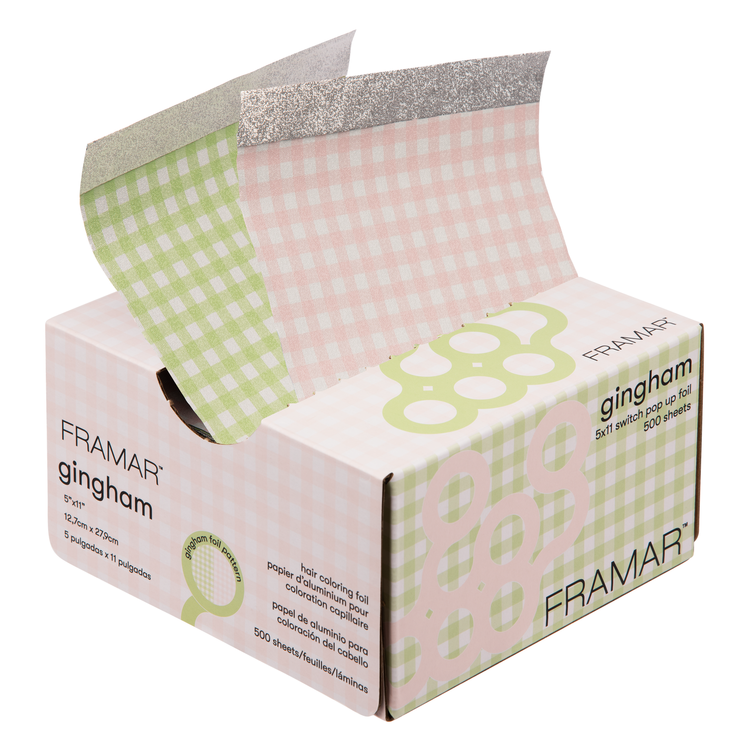 Framar Gingham Switch 5x11 Pop Up Foil - 500 Count