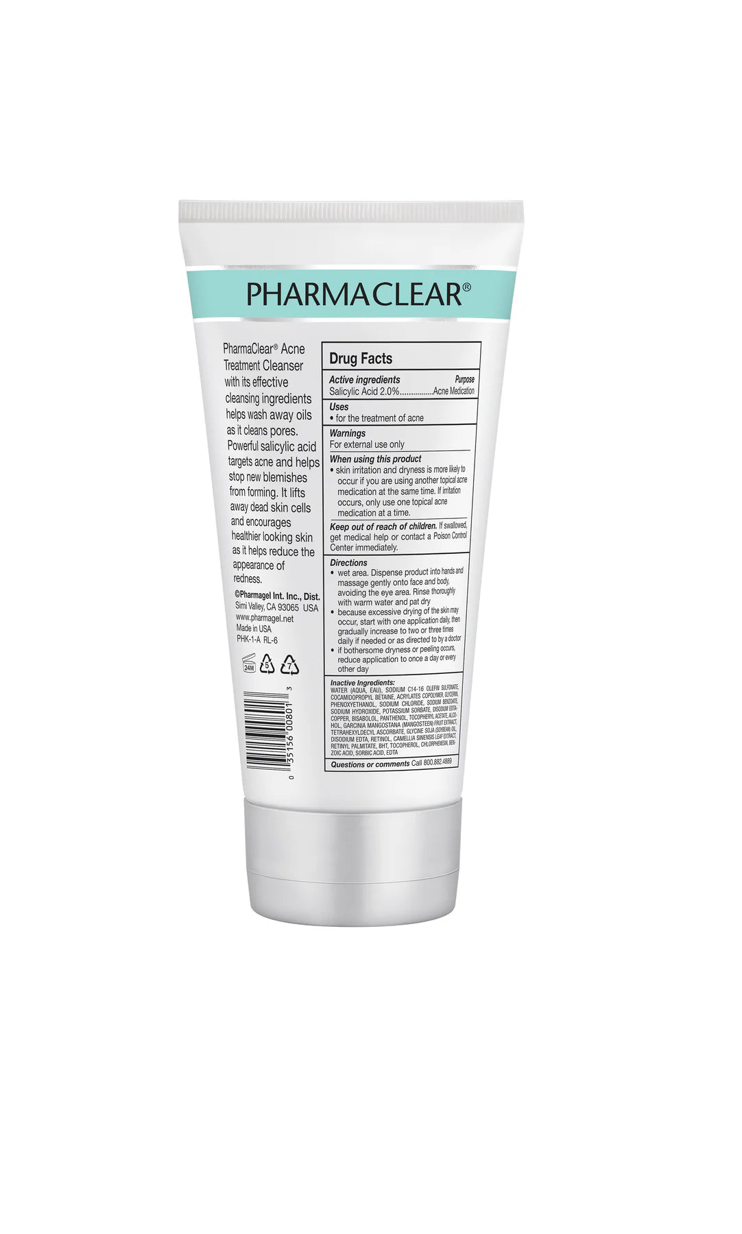 pharmagel PharmaClear® Acne Treatment Cleanser - PinkPro Beauty Supply