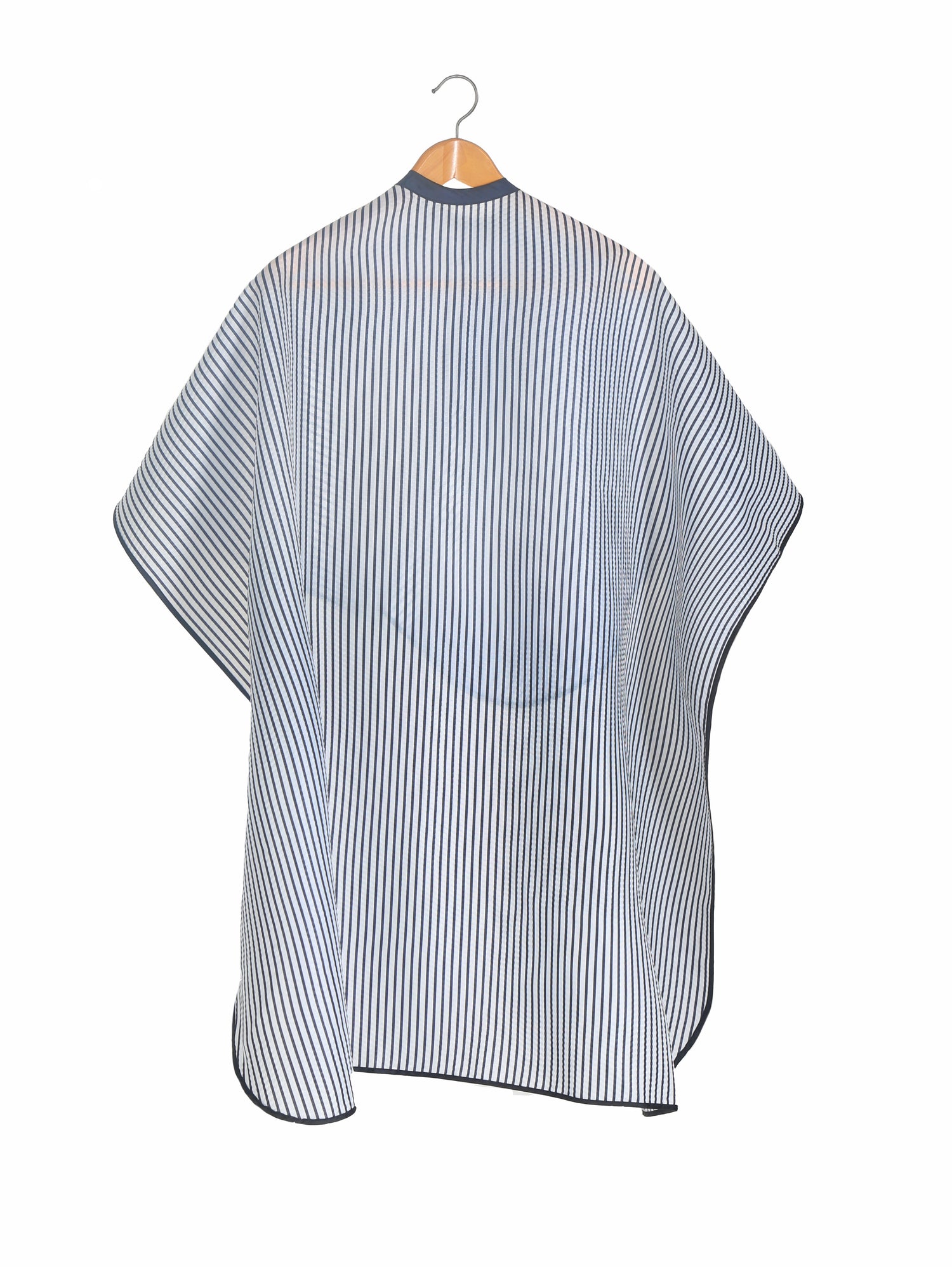 StyleTek Barber Cape Black &  Pinstripe - PinkPro Beauty Supply