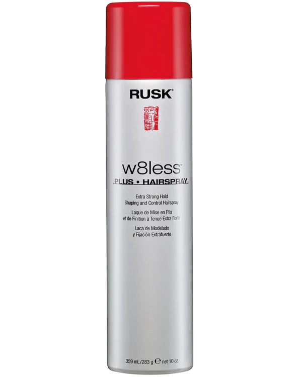 RUSK Designer Collection W8less Plus - Extra Strong Hairspray 55% VOC 10 oz.