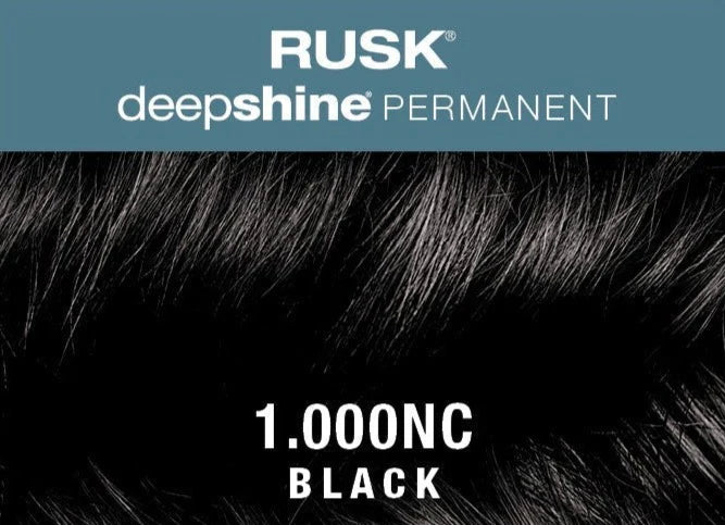 RUSK Deepshine Permanent Color- 1.000NC Black 3.4 oz.
