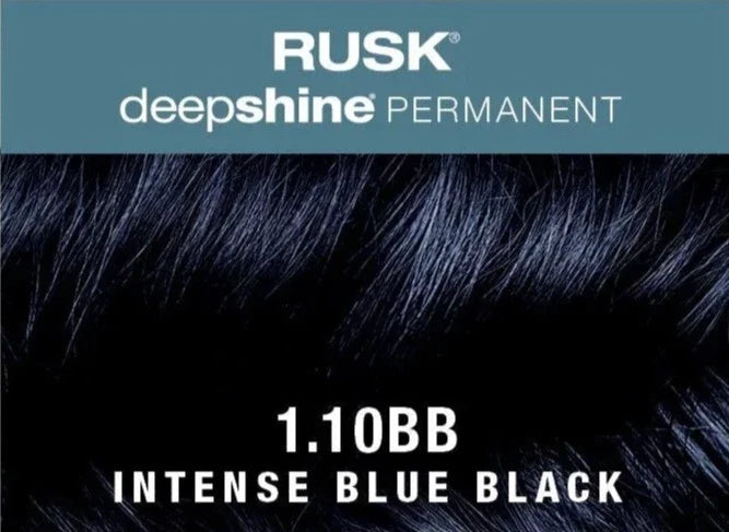 RUSK Deepshine Permanent Color- 1.10BB Intense Blue Black 3.4 oz.