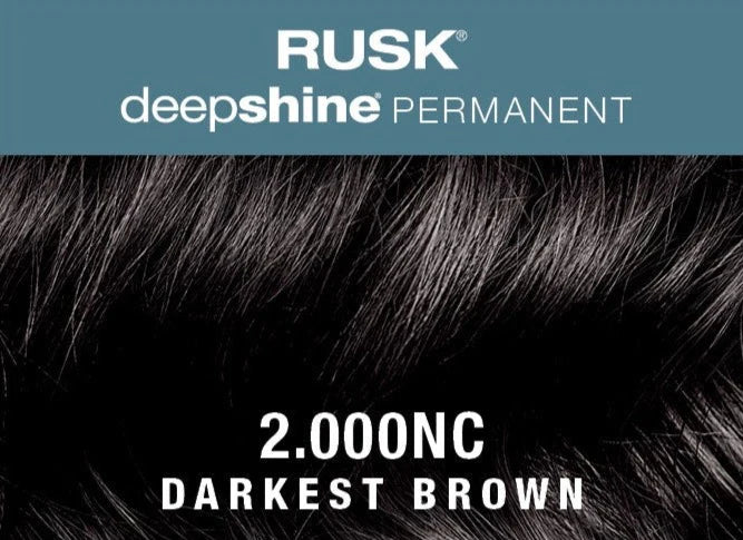 RUSK Deepshine Permanent Color- 2.000NC Darkest Brown 3.4 oz.