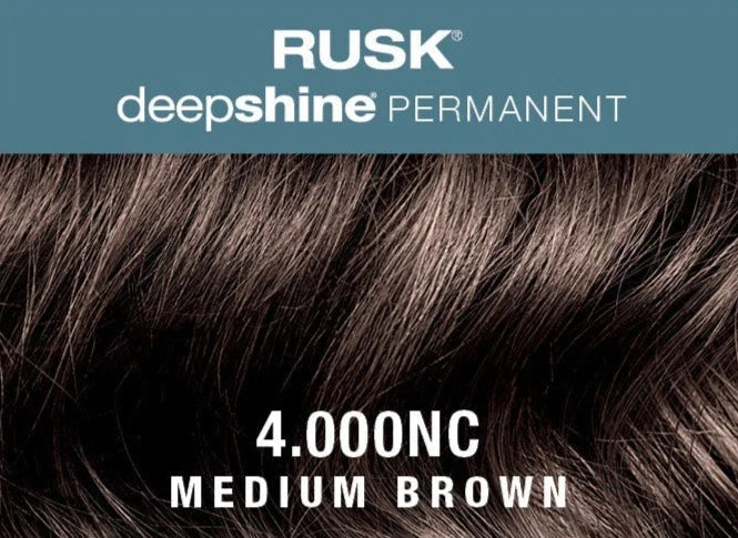 RUSK Deepshine Permanent Color- 4.000NC Medium Brown 3.4 oz.
