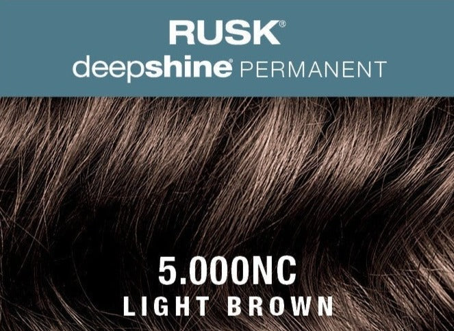 RUSK Deepshine Permanent Color- 5.000NC Light Brown 3.4 oz.