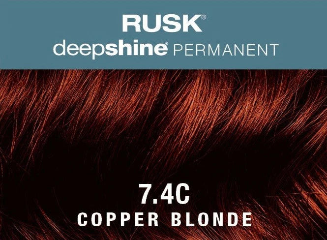 RUSK Deepshine Permanent Color- 7.4C Copper Blonde 3.4 oz.