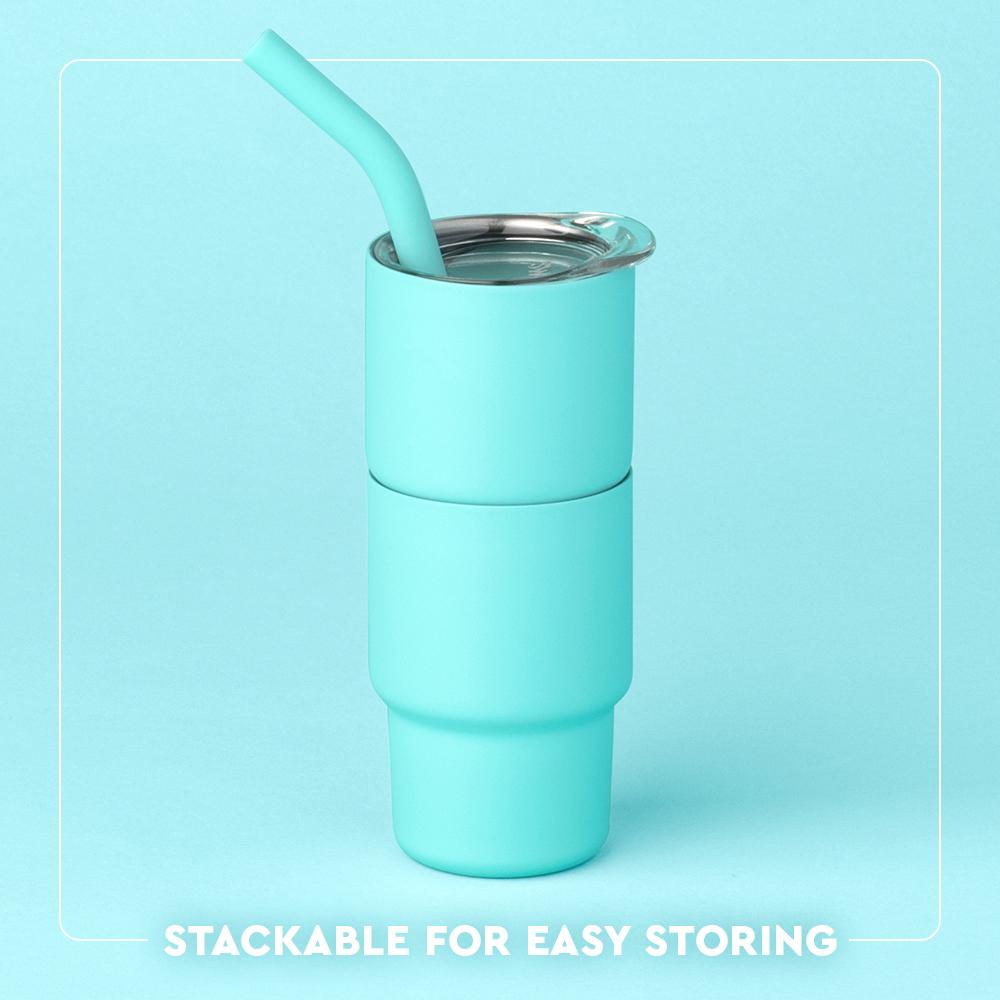 Swig Life Tiny Tumbler 2 oz Saddle Stitch Cognac