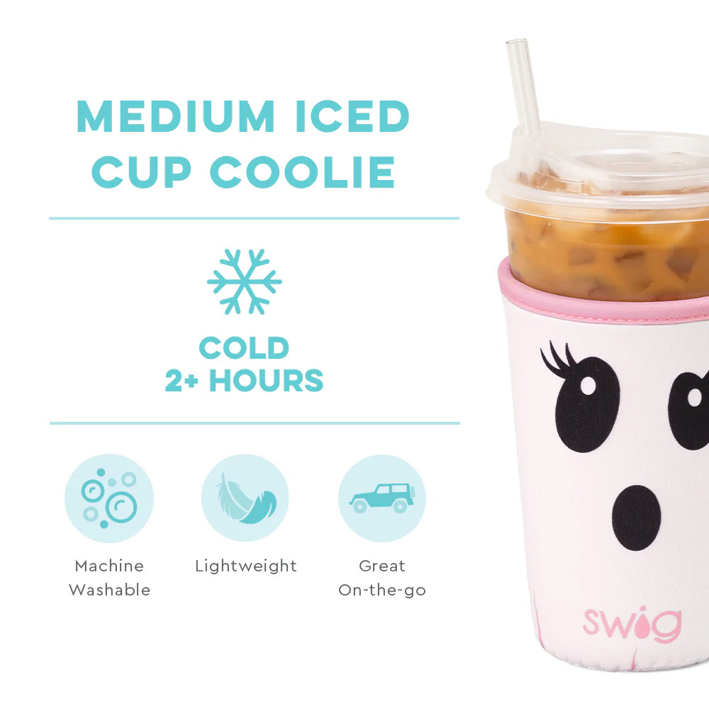 Swig Life Coolie Medium Iced Cup Boo Ghost