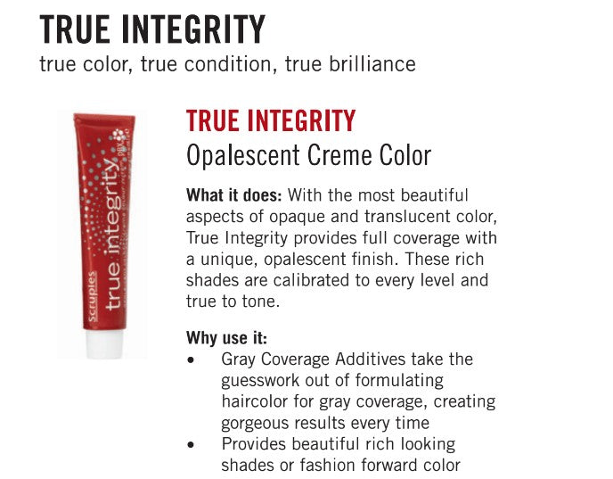 Scruples True Integrity Opalescent Creme Colour - 4N/Medium Neutral Brown 2.05 oz. - PinkPro Beauty Supply