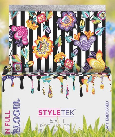 StyleTek In Full Bloom 5x11 Pop Up Foil - 400 Count - PinkPro Beauty Supply