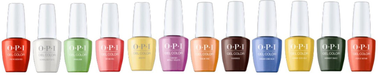OPI GELCOLOR MY ME ERA COLLECTION 14 PIECE CHIPBOARD DISPLAY