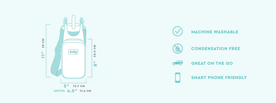 Swig Life Bottle Sling Blue Lagoon - PinkPro Beauty Supply