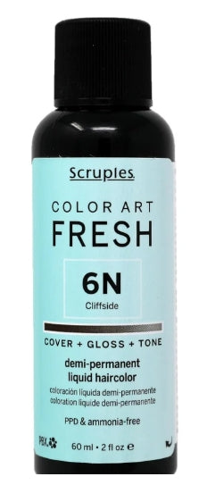 Scruples Color Art Fresh Demi-Permanent Liquid Color - 6N Cliffside