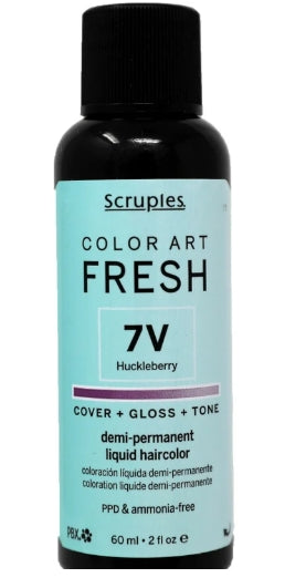 Scruples Color Art Fresh Demi-Permanent Liquid Color - 7V Huckleberry