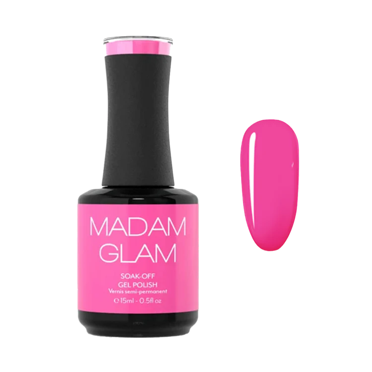 Madam Glam Gel Color Bright Barbie Pink 0.5 oz