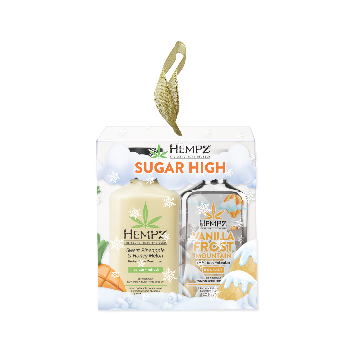 Hempz Mini Sugar High Moisturizer Duo