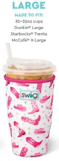 Swig Life Large Iced Cup Coolie - Let's Go Girls Swig Life