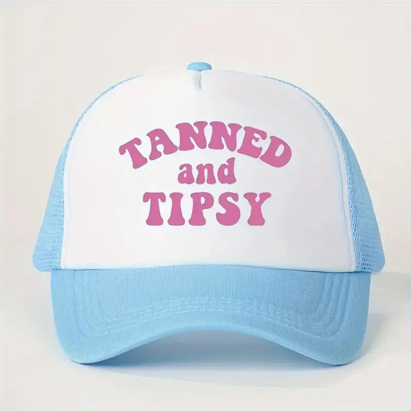 Tanned & Tipsy Trucker Hat PinkPro Beauty Supply