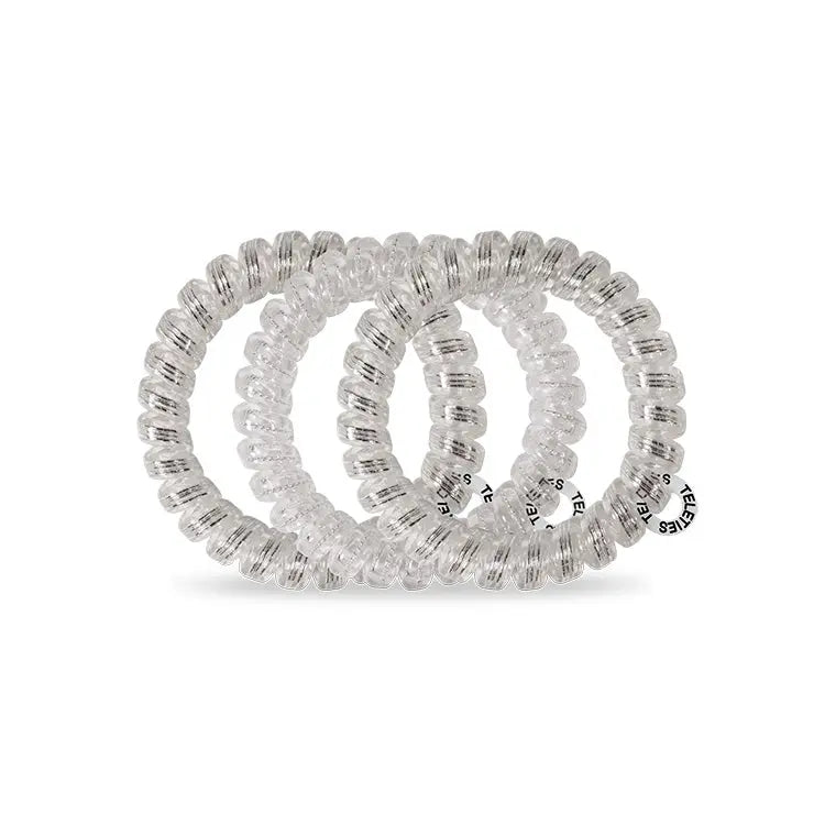 Teleties Hair Ties Silver Slay - Large Teleties