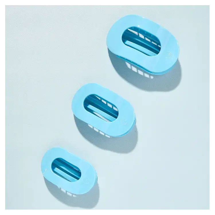 Teleties Round Flat Clip Summer Sky Collection - Large Teleties