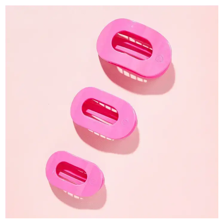 Teleties Round Flat Clip Tropical Punch - Small Teleties