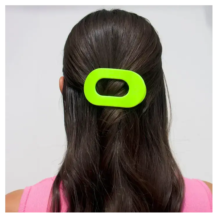 Teleties Round Flat Hair Clip Summer Brights Collection - Large Teleties