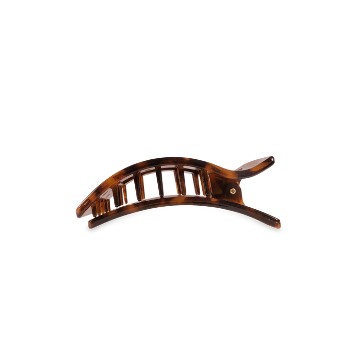 Teleties Rectangle Flat Tortoise Hair Clip Medium - PinkPro Beauty Supply