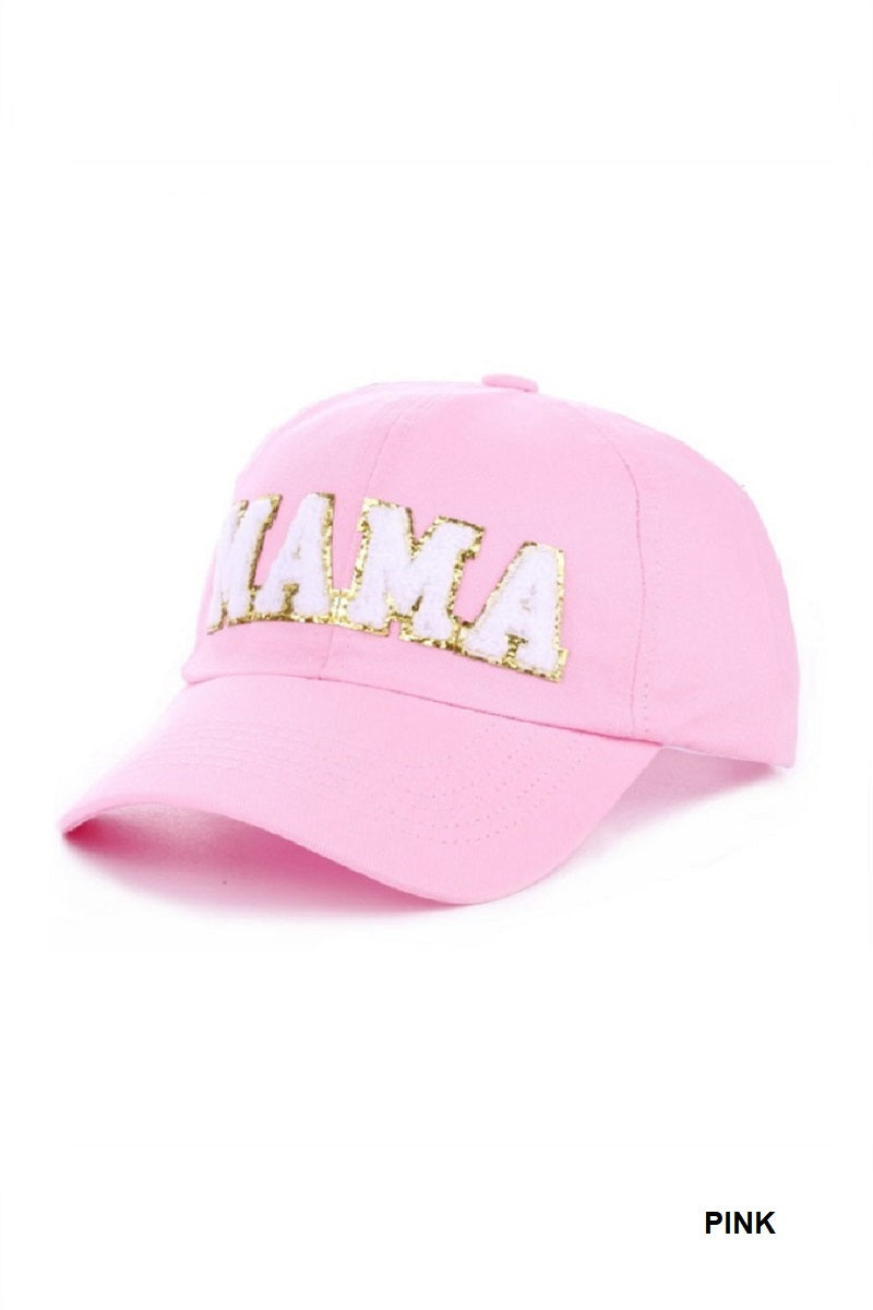 ZenanaChenille Patch Mama Cap - Ash Pink - PinkPro Beauty Supply