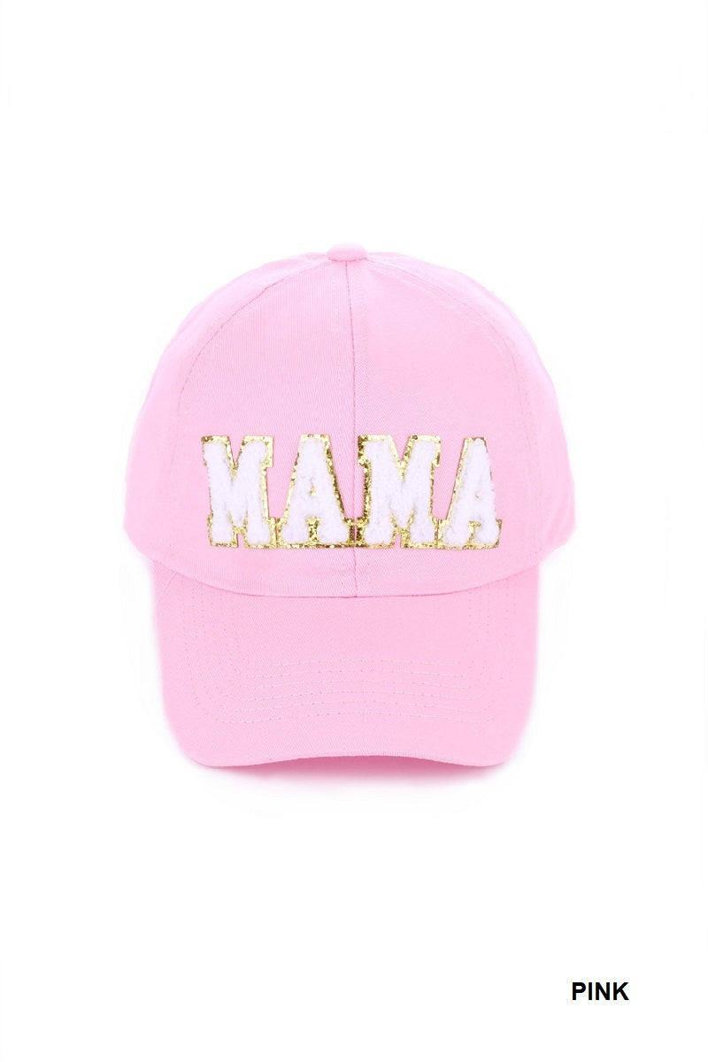 ZenanaChenille Patch Mama Cap - Ash Pink - PinkPro Beauty Supply