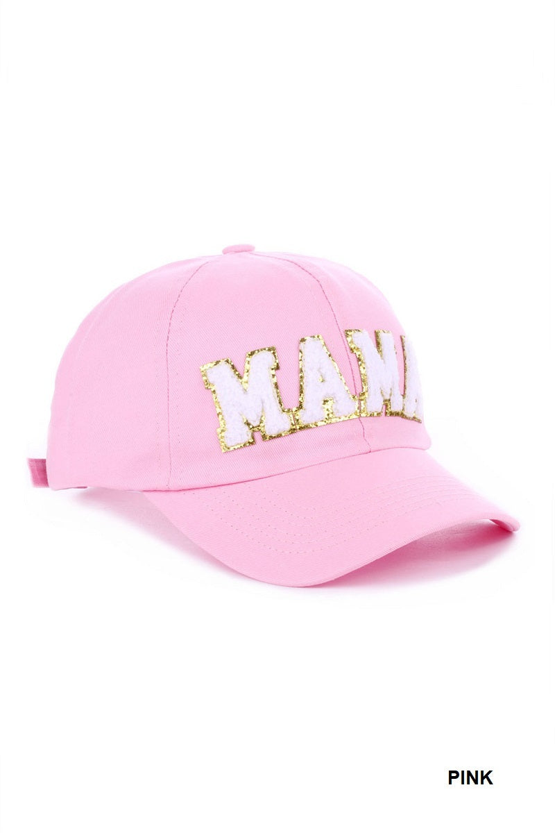 ZenanaChenille Patch Mama Cap - Ash Pink - PinkPro Beauty Supply