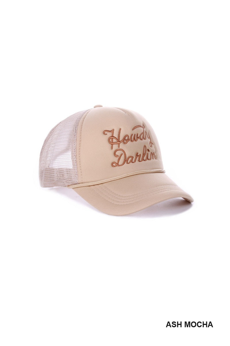 Trucker Hat Howdy Darlin' - Ash Mocha PinkPro Beauty Supply