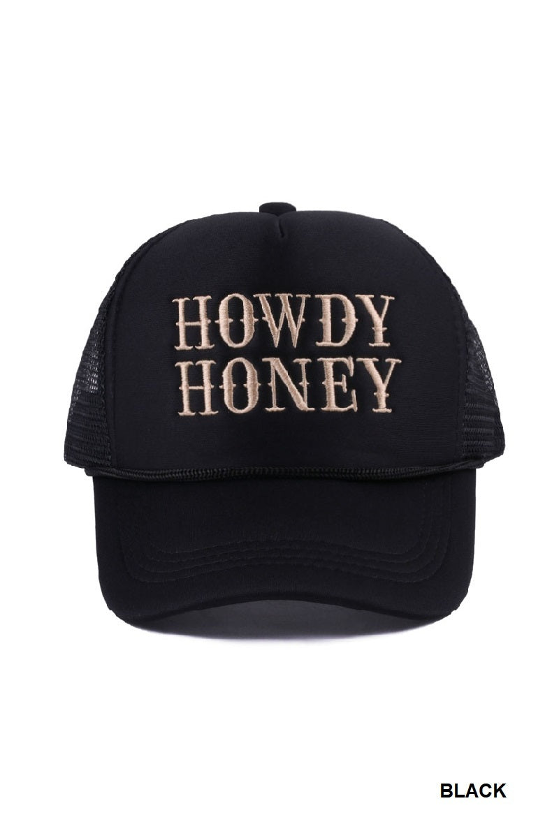 Trucker Hat Howdy Honey - Black PinkPro Beauty Supply