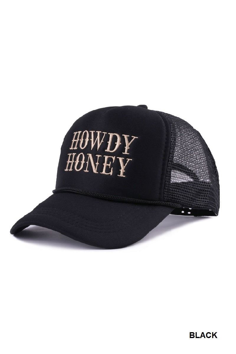 Trucker Hat Howdy Honey - Black PinkPro Beauty Supply