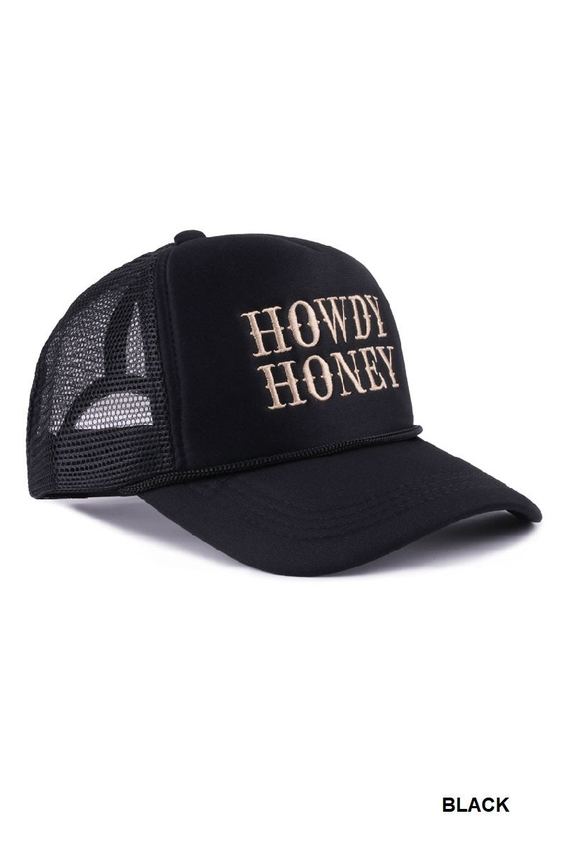 Trucker Hat Howdy Honey - Black PinkPro Beauty Supply