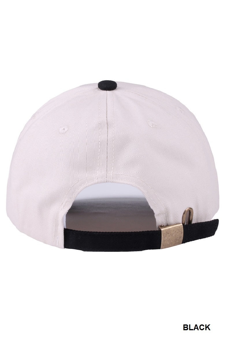 Canvas Cap Two-Tone Just a Girl Who Loves Jesus - Black PinkPro Beauty Supply
