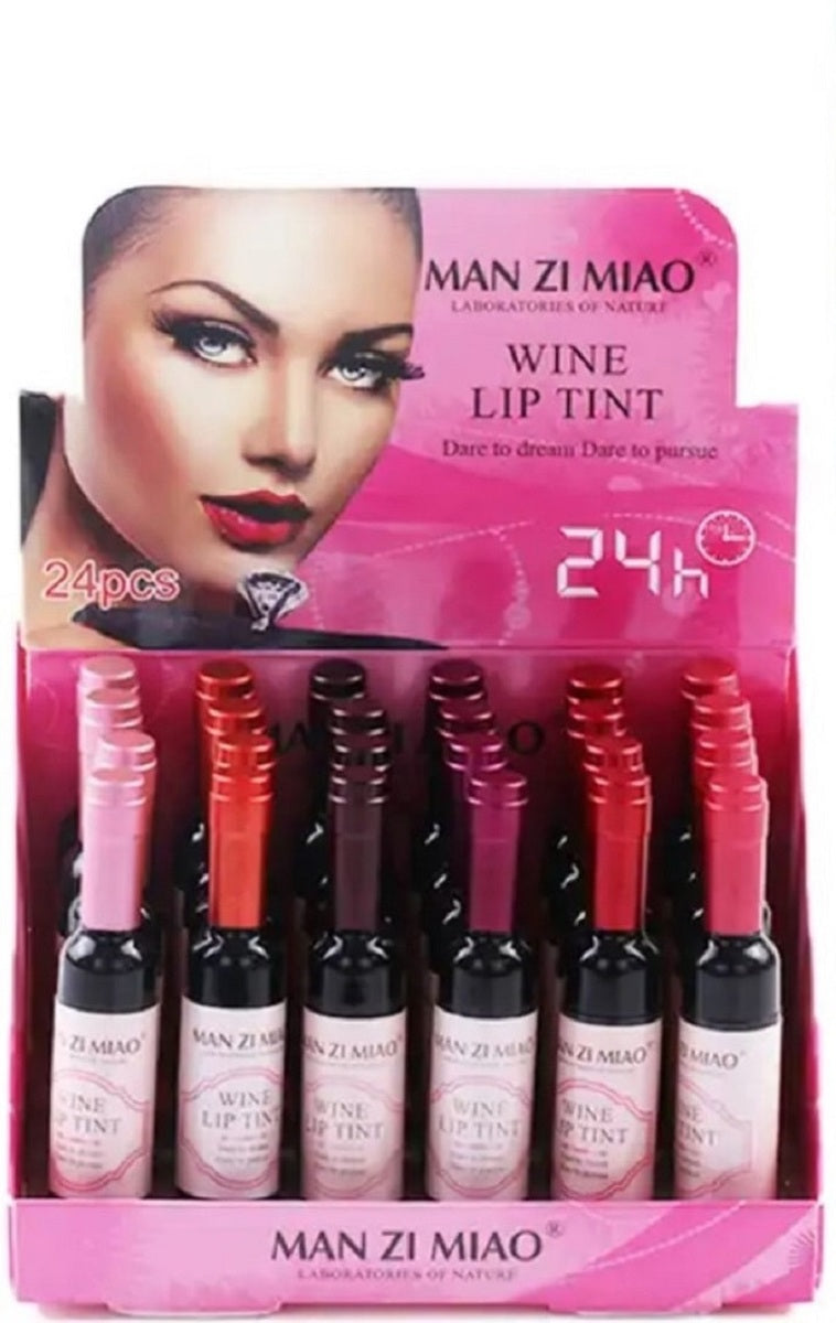 Lip Tint Set 24 Piece Display - Wine Assorted PinkPro Beauty Supply