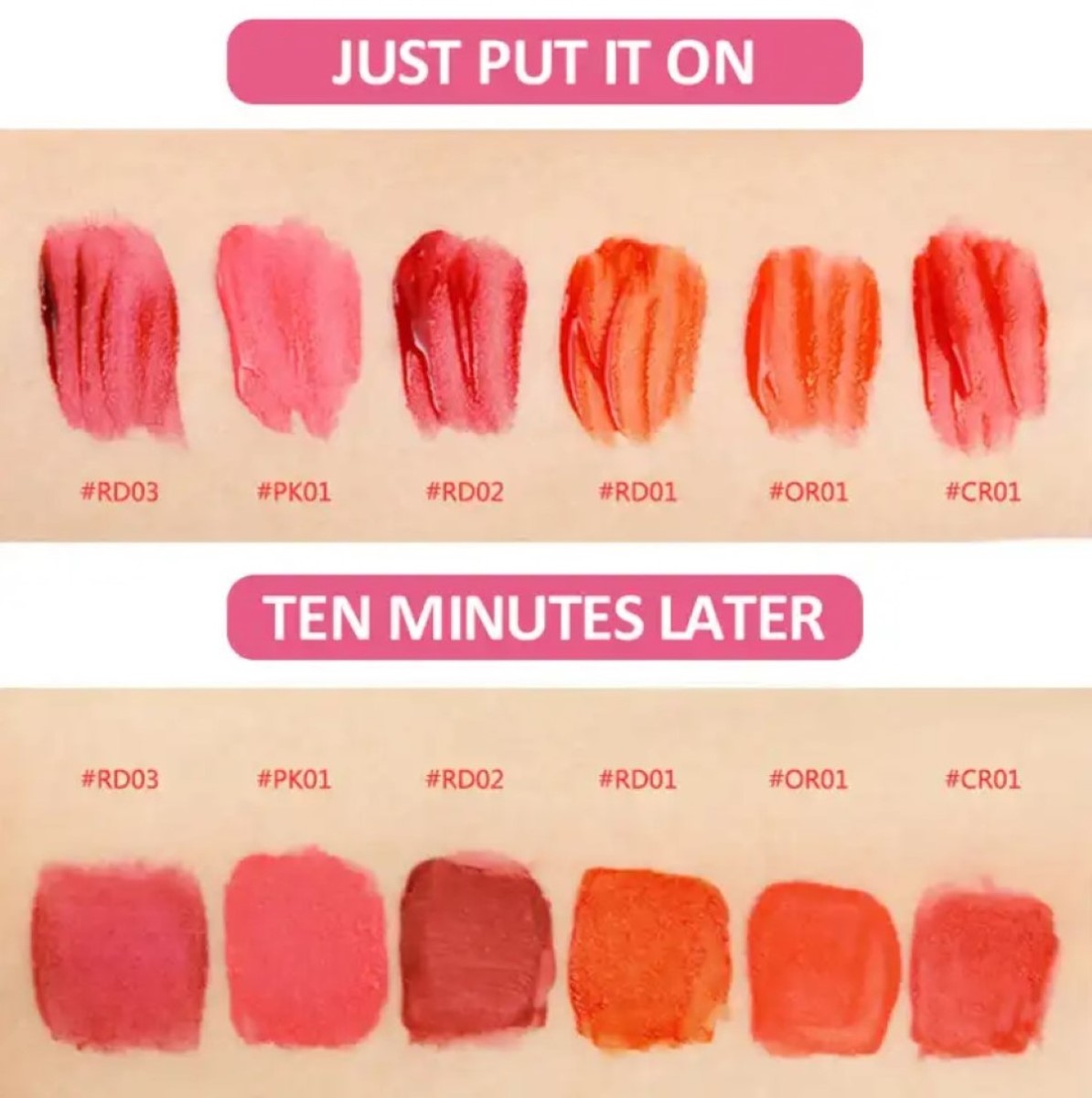 Lip Tint Set 24 Piece Display - Wine Assorted PinkPro Beauty Supply