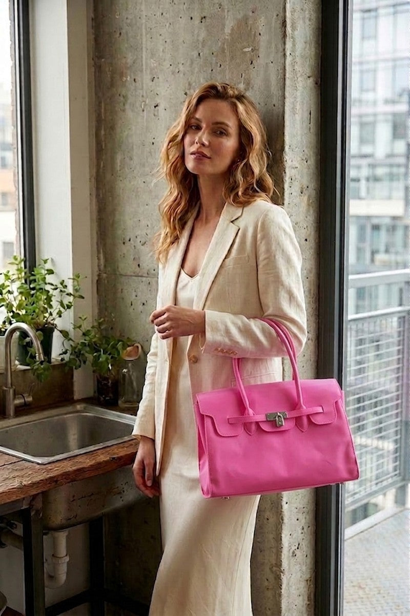 Jelly Firkin Bag- Fuchsia