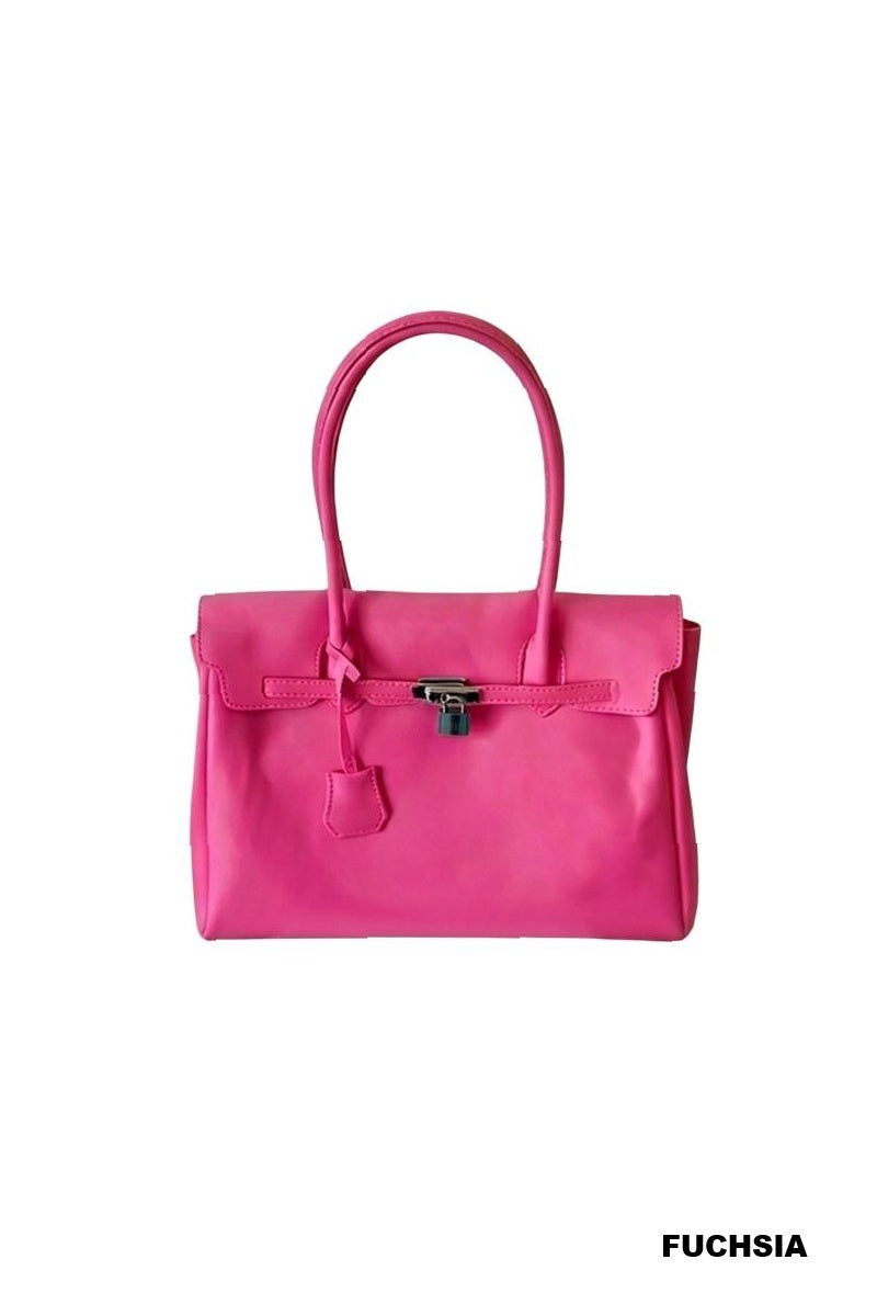 Jelly Firkin Bag- Fuchsia