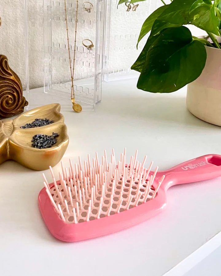UNbrush Detangling Hair Brush Pastel - Rose