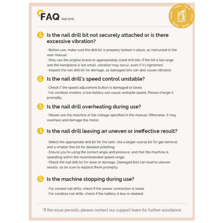 MelodySusie Recharge Portable & Stepless Speed Rechargeable Nail Drill 30000RPM - White - PinkPro Beauty Supply