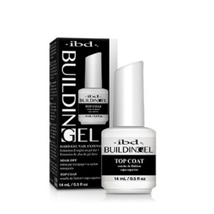 IBD Building Gel Top Coat - 0.5 oz. - PinkPro Beauty Supply