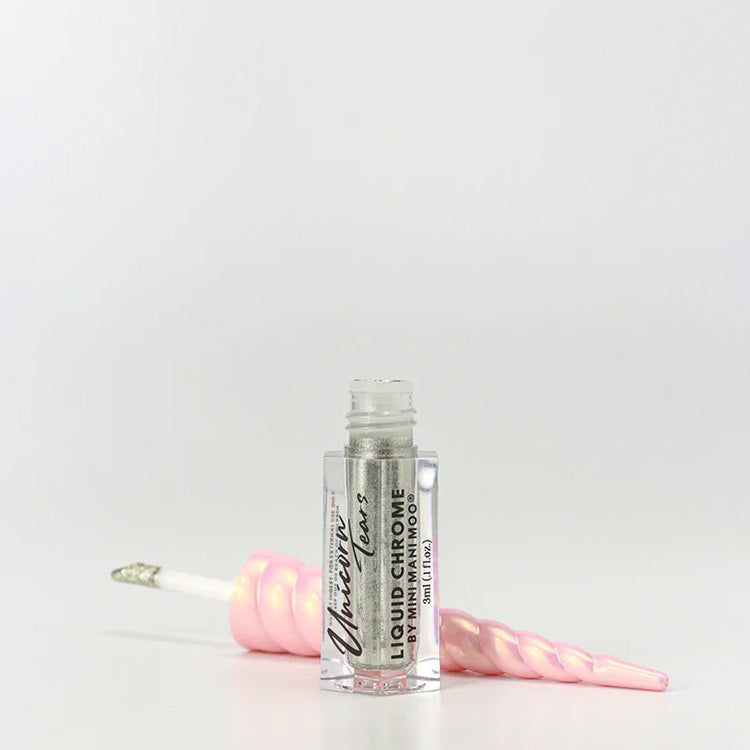 Mini Mani Moo! Unicorn Tears Liquid Chrome - Silver 0.1 oz. - PinkPro Beauty Supply